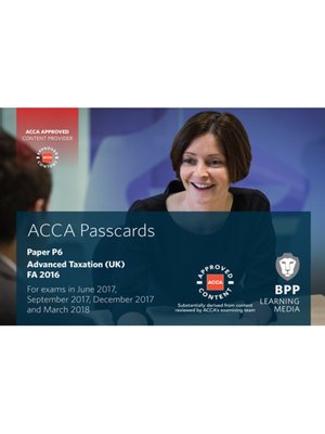 cover image of ACCA P6 Advanced Taxation FA2016: Passcards